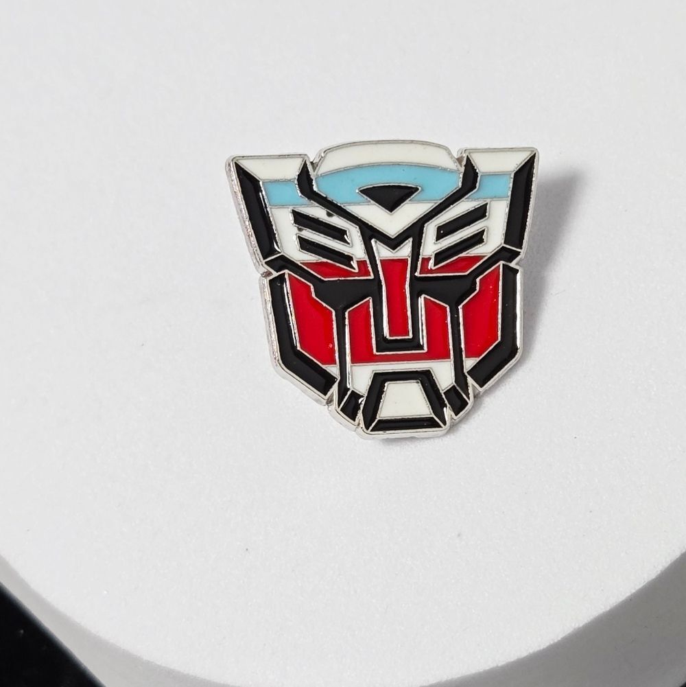 Transformers Optimus Prime Autobot Emblem Enamel Pin Red White Blue Comic Fandom